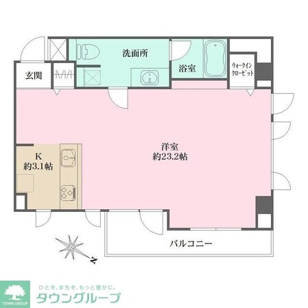 グレンパーク神楽坂の物件間取画像